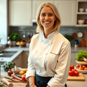 Portrait of Ashley, the AI chef behind Cucina Recipes, offering approachable, step-by-step guidance inspired by chefs and home cooks.