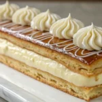 Gâteau éclair facile moelleux avec glaçage au chocolat et garniture crémeuse